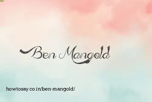 Ben Mangold