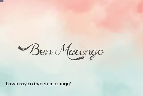 Ben Marungo