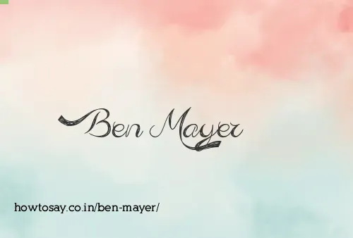 Ben Mayer
