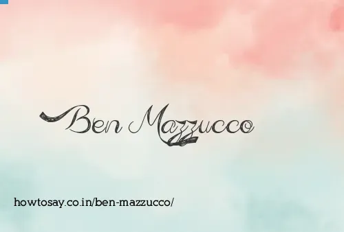 Ben Mazzucco