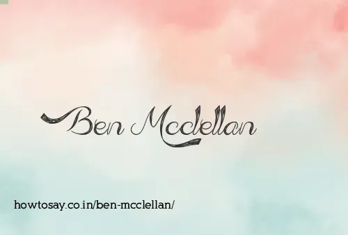 Ben Mcclellan
