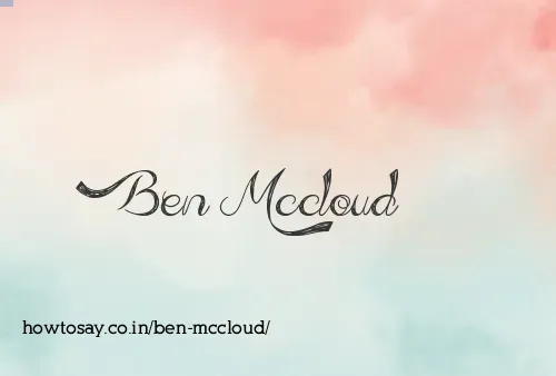 Ben Mccloud