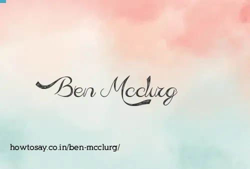 Ben Mcclurg