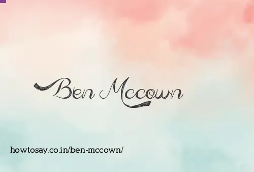 Ben Mccown