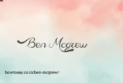 Ben Mcgrew