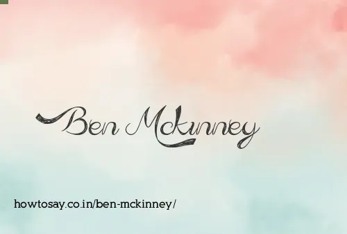 Ben Mckinney