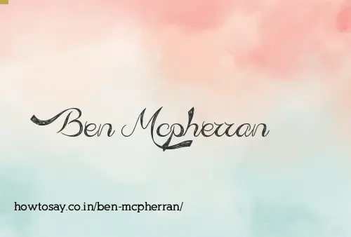 Ben Mcpherran
