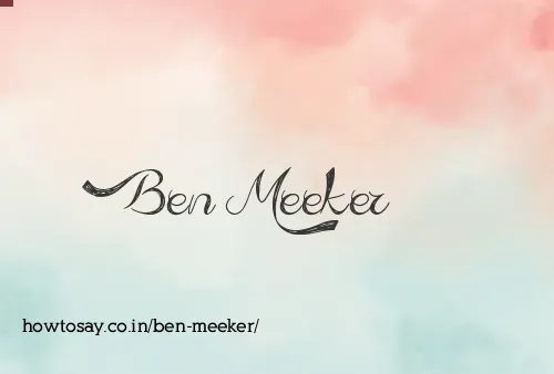 Ben Meeker