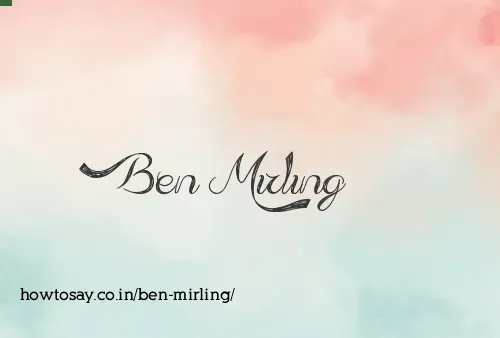 Ben Mirling