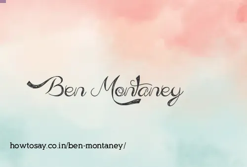 Ben Montaney