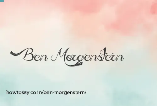 Ben Morgenstern