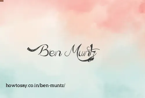 Ben Muntz