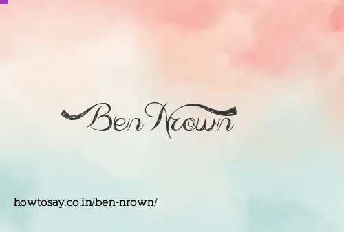 Ben Nrown