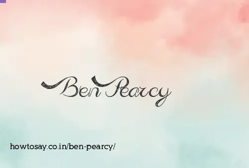Ben Pearcy