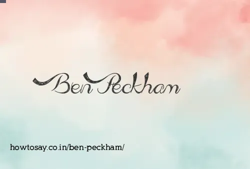 Ben Peckham