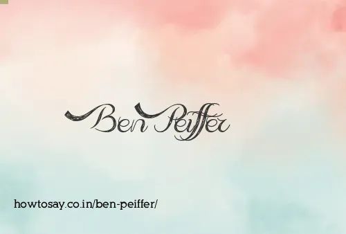 Ben Peiffer