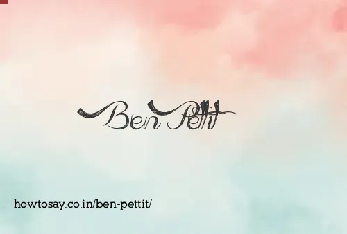 Ben Pettit