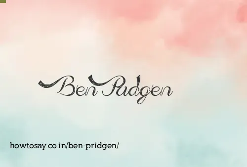 Ben Pridgen