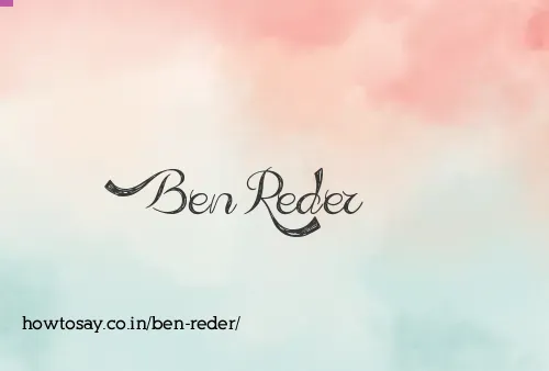 Ben Reder