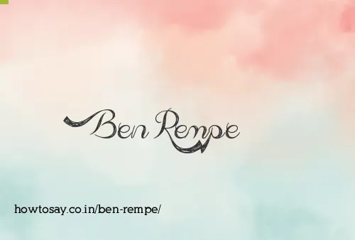 Ben Rempe