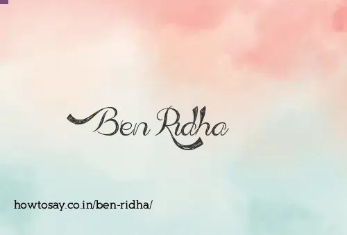 Ben Ridha