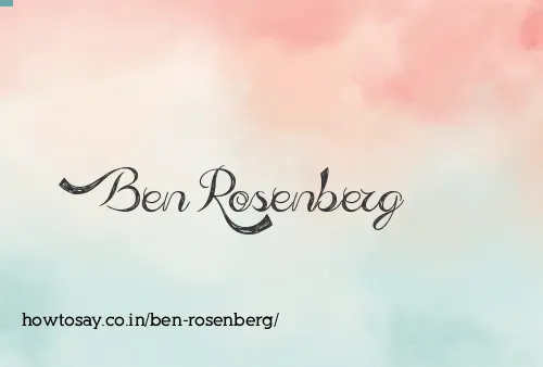 Ben Rosenberg