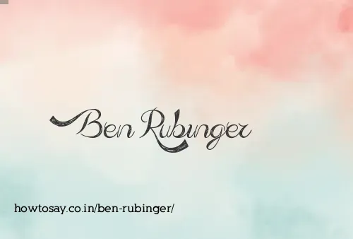 Ben Rubinger