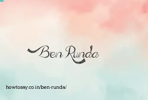 Ben Runda