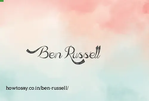 Ben Russell