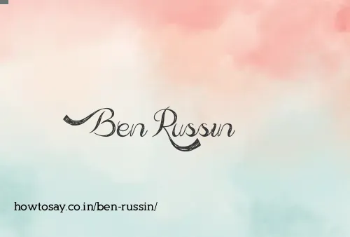 Ben Russin