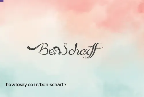 Ben Scharff