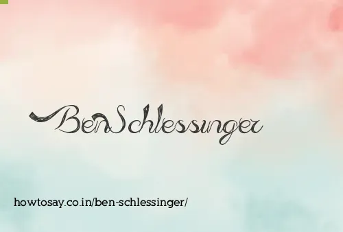 Ben Schlessinger