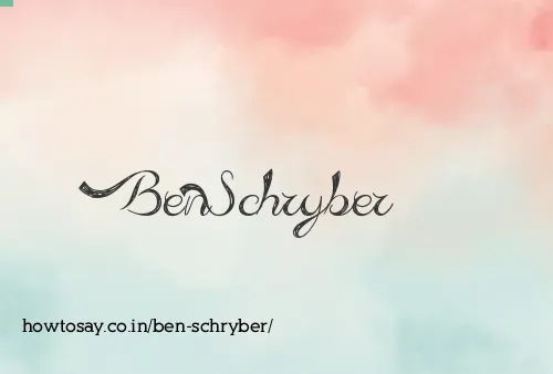 Ben Schryber