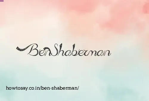 Ben Shaberman