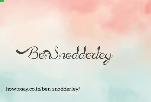 Ben Snodderley