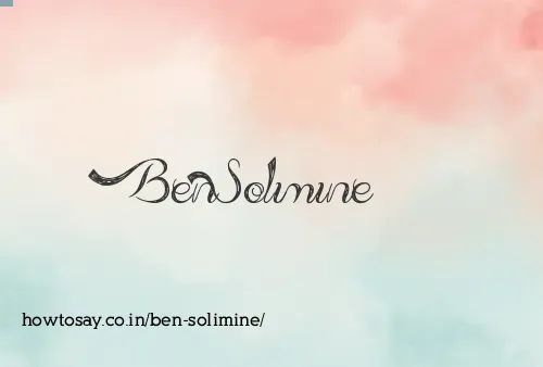 Ben Solimine