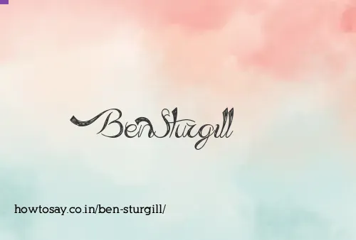 Ben Sturgill