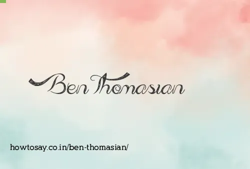 Ben Thomasian