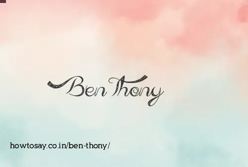 Ben Thony