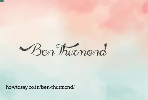 Ben Thurmond