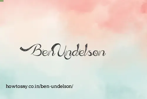 Ben Undelson