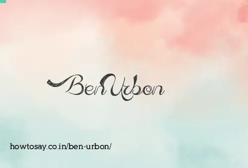 Ben Urbon