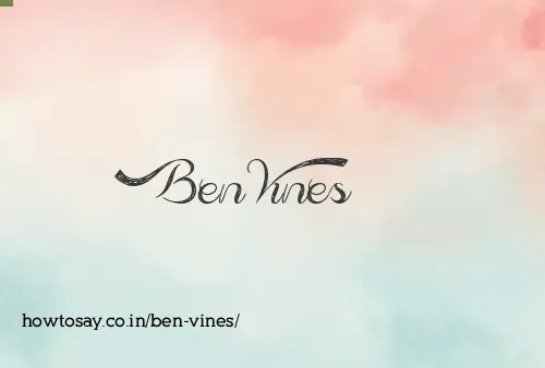 Ben Vines
