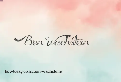 Ben Wachstein