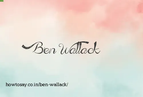 Ben Wallack