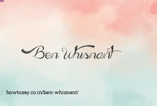 Ben Whisnant
