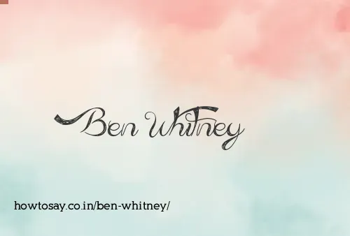 Ben Whitney