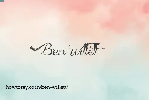 Ben Willett