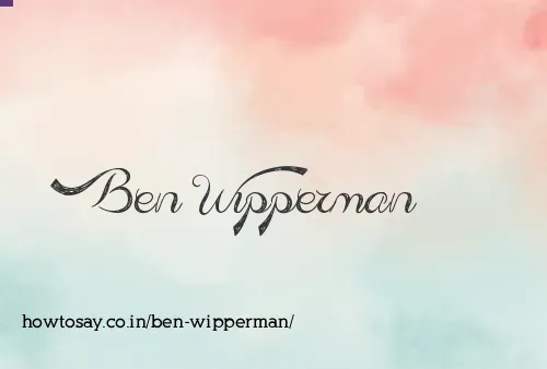 Ben Wipperman