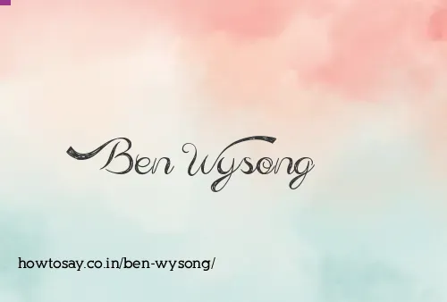 Ben Wysong
